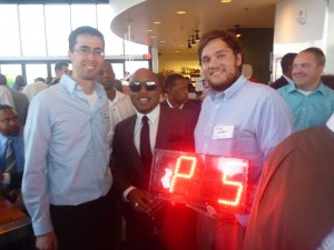 Me and Pete with Daymond John of Shark Tank and FUBU fame.