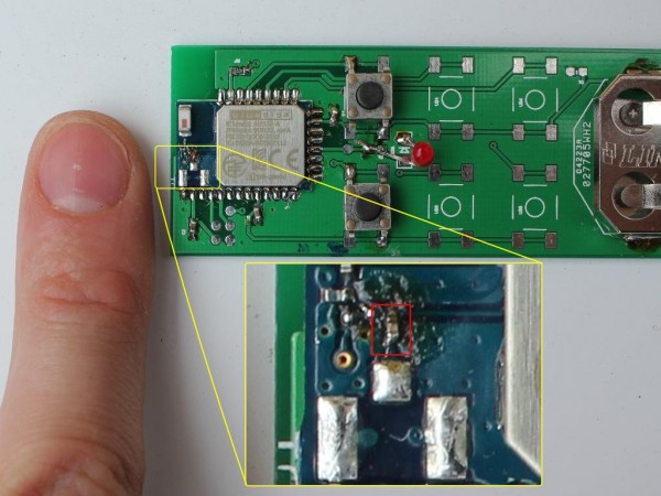 The component had to be rotated 90 degrees. This small part is .01x.02 inches in size.